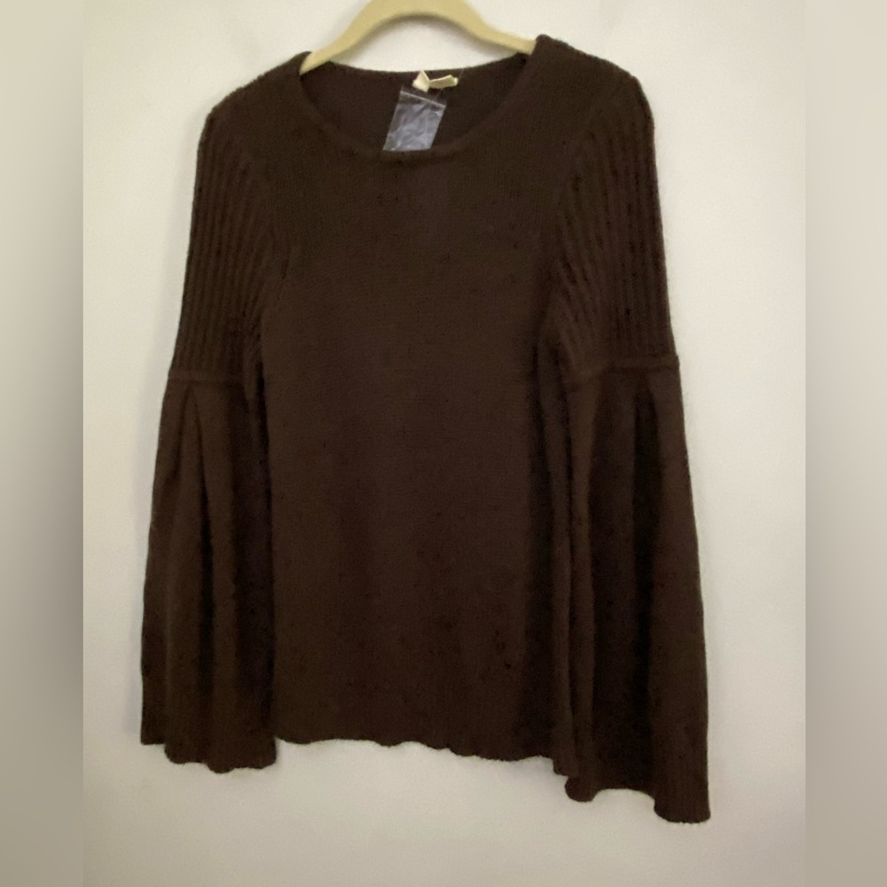 Anthropologie MOTH BINGHAM BELL-SLEEVED SWEATER new size M - Picture 7 of 7